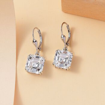 J Francis gefertigt mit SWAROVSKI- Wei&szlig;e Swarvoski Kristall Ohrringe