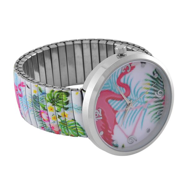 STRADA Armbanduhr - Flamingo-Design, Japanisches Uhrwerk, Wasserresistent image number 6