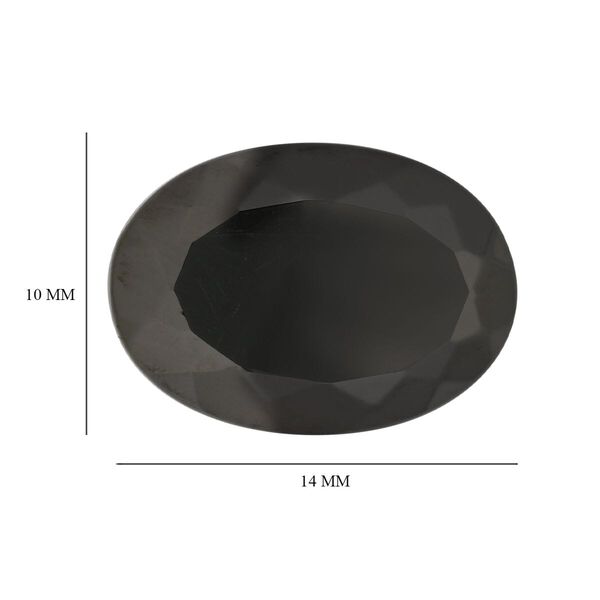 AAAA Shungit, facettiert, Oval 14x10 mm, 7,90 ct image number 3