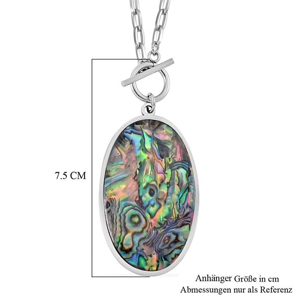 Abalone Muschel Halskette ca. 60 cm Reiner Edelstahl image number 2