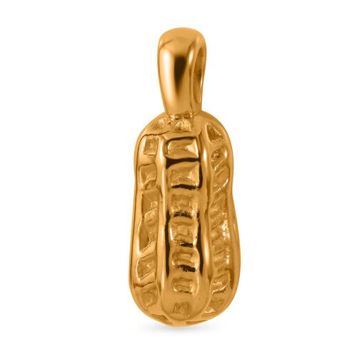 Italienischer Erdnuss-Nugget-Anhänger in 999 Gold image number 0