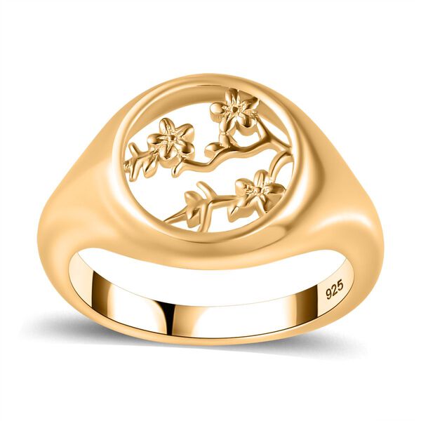 Siegelring, 925 Silber mit 750 Gelbgold Vermeil image number 4