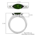 Natürlicher Chromdiopsid Ring 925 Silber platiniert  ca. 0,98 ct image number 6