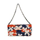 Elegante Umhängetasche mit Blumenmuster aus Seide, RFID Schutz, 24.5x14x5cm, mehrfarbig