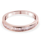 Natürlicher, rosa Diamant-Ring, I2-I3, 375 roségold (Größe 17.00) ca. 0,33 ct
