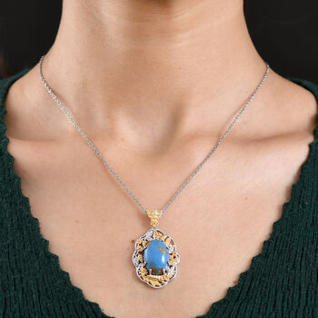 EVER TRUE AA Blauer Mojave T&uuml;rkis Schmuckset ca. 50 cm ca. 11.15 ct