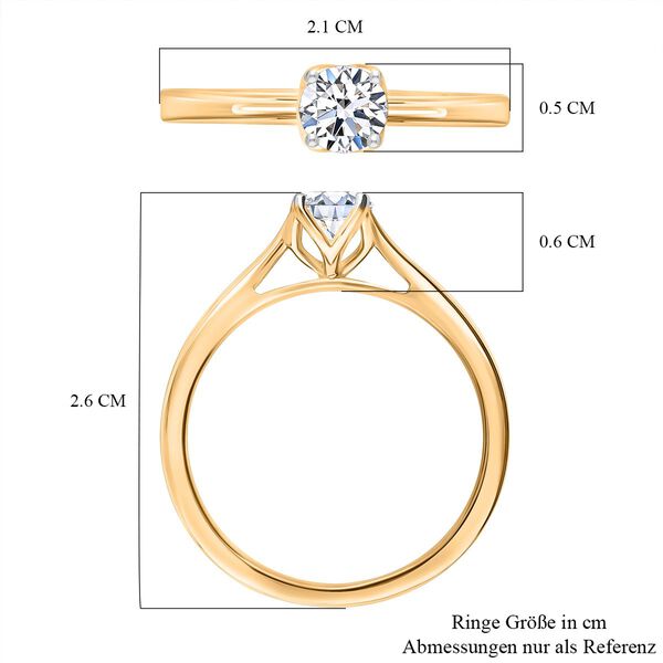 LUXURIANT SGL zertifizierter VS-EF Labor Diamant Ring - 0,50 ct. image number 4