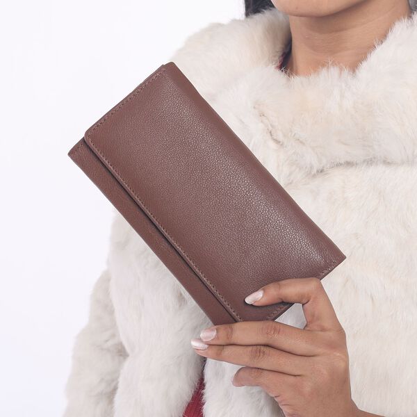 Echtleder Geldb&ouml;rse, braun image number 2