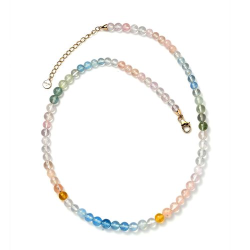 LUXORO zertifiziert und geprüft AA Beryll 45+5cm Halskette in 585 Gold - 90 ct. image number 0