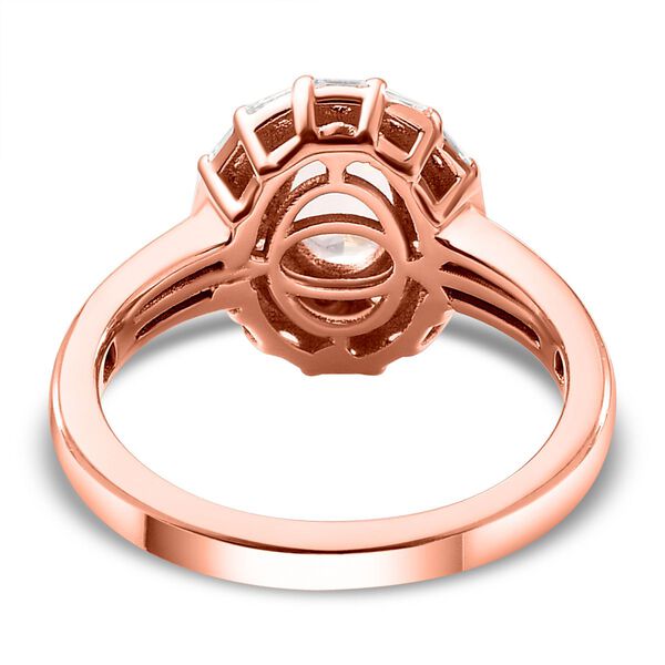Morganit und wei&szlig;er Zirkon-Ring - 1,27 ct. image number 6