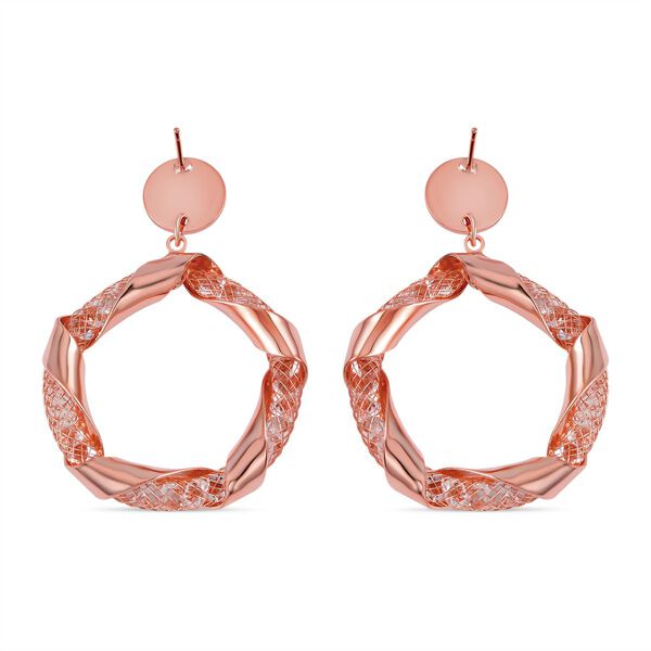 Weißer Kristall Ohrringe Reines Messing image number 5