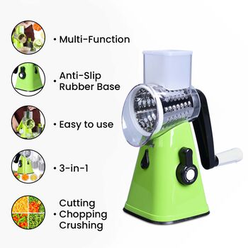 HOMESMART Gem&uuml;se- und Obstschneider, Gr&uuml;n