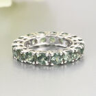 Natürlicher grüner Apatit Ring 925 Silber Platin-Überzug image number 1