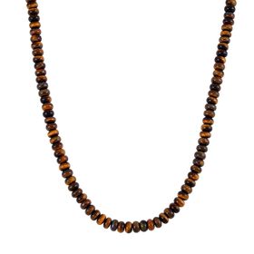 Gelbe Tigerauge Halskette, 45+5cm - 200 ct.