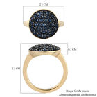 Blauer Saphir Ring 925 Silber vergoldet  ca. 1,51 ct image number 6