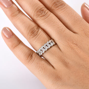 LUXURIANT SI-GH Labor Diamant Ring, 925 Silber rhodiniert - 0,25 ct.