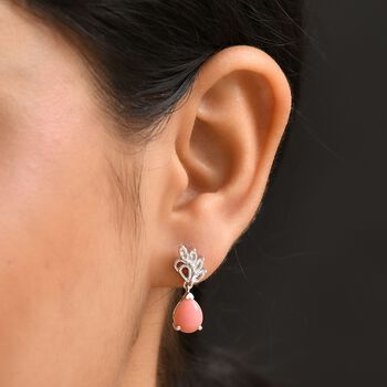 AA Vinicunca peruanische Opal und wei&szlig;e Topas Ohrringe - 3,77 ct.