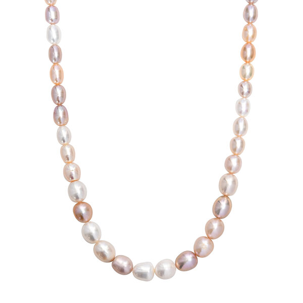 Mehrfarbige S&uuml;&szlig;wasser Perle Halskette, 45 cm