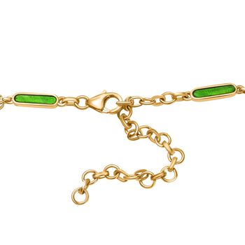 AA Nat&uuml;rliche, &auml;thiopische Welo Opal-Halskette, 45 cm - 5,10 ct.