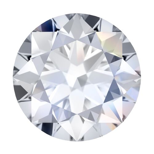 Ungefasster Rund-Moissanit-Edelstein im Facettenschliff - 1,14 ct. image number 0