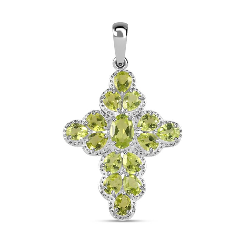 Peridot Anhänger, 925 Silber, ca. 2.90 ct image number 0
