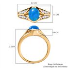 AA Miami blauer Welo Opal und Zirkon-Ring- 1,56 ct. image number 6