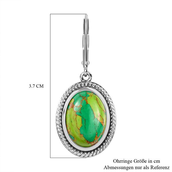 Grüne Türkis-Ohrringe image number 6