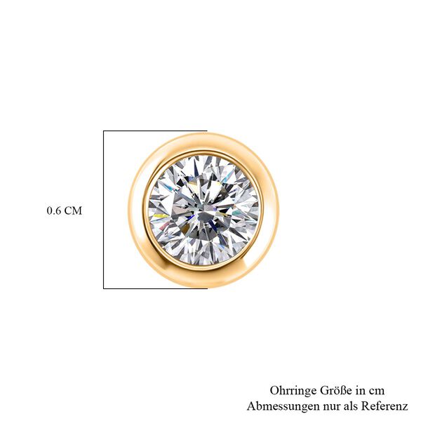 Moissanit Ohrringe - 0,48 ct. image number 4