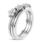 Diamant Ring 925 Silber platiniert  ca. 0,50 ct image number 4