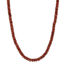 Gold Sandstein Halskette ca. 45 cm Reiner Edelstahl ca. 223.00 ct