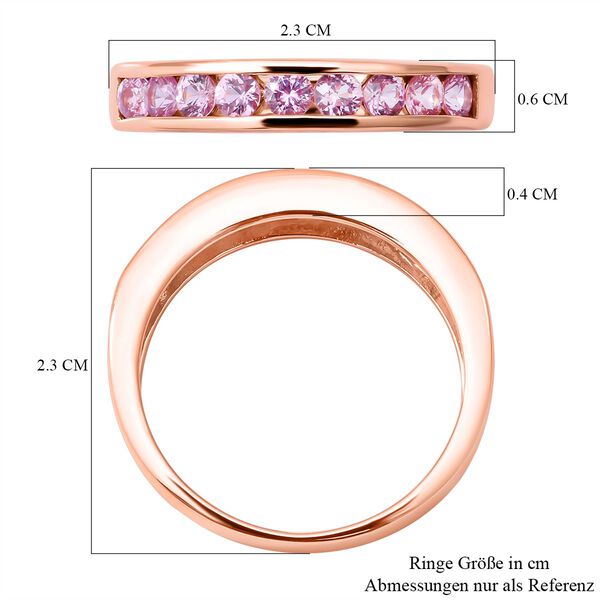 Rosa Saphir-Ring - 1,12 ct. image number 5