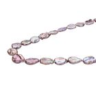 Mehrfarbige Keshi Perlen-Halskette in Silber, 50 cm, 222,50 ct. image number 2