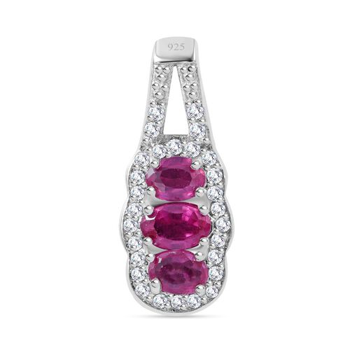 Afrikanischer Rubin und Zirkon-Anhänger - 1,08 ct. image number 0