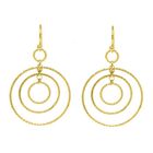 Kronleuchter Ohrringe 925 Silber vergoldet ca. 3,10g