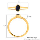 Ammolit Solitär Ring 925 Silber vergoldet  ca. 0,53 ct image number 6