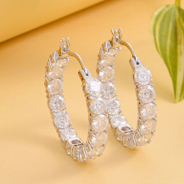 Moissanit Creolen - 12,28 ct. image number 6