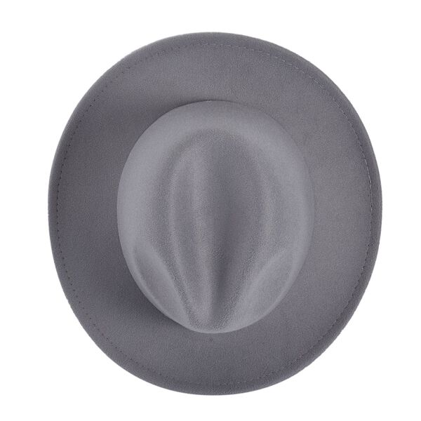 LA MAREY Unisex Fedora Hut, 56-58cm, Grau image number 4