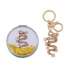 Kunststoff Perle, Glas Schmuckset  Legierung, Eisen Std Gelb, Legierung Std Gelb