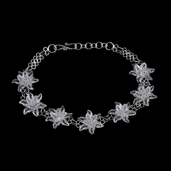 Royal Bali Kollektion - Florales Armband 19cm image number 1