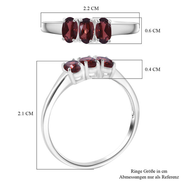 Roter Granat-Ring - 0,86 ct. image number 4