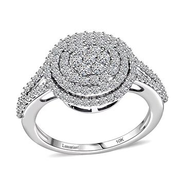 LUXURIANT SI-GH Labor Diamant Ring in 417 Wei&szlig;gold - 1 ct.
