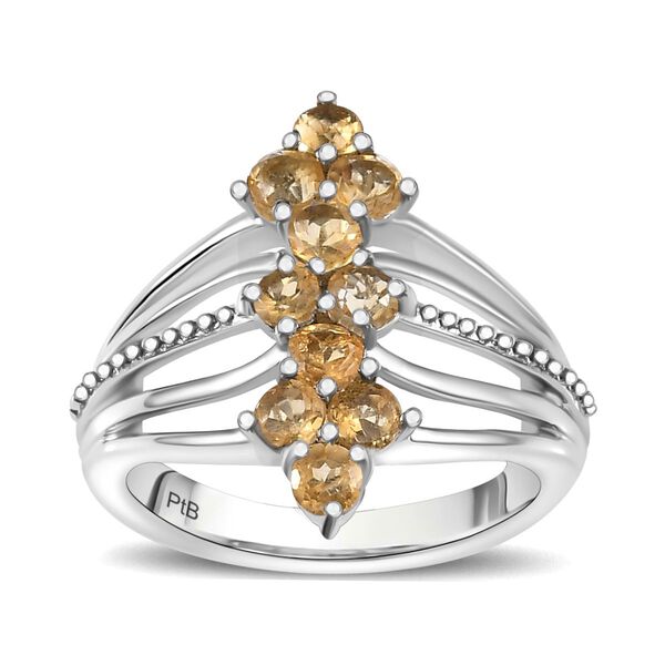 Citrin Ring Messing (Gr&ouml;&szlig;e 18.00) ca. 1,06 ct image number 3