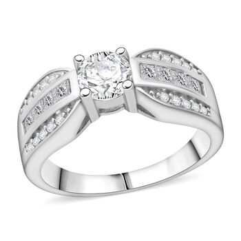 LUSTRO STELLA wei&szlig;er Zirkonia Ring