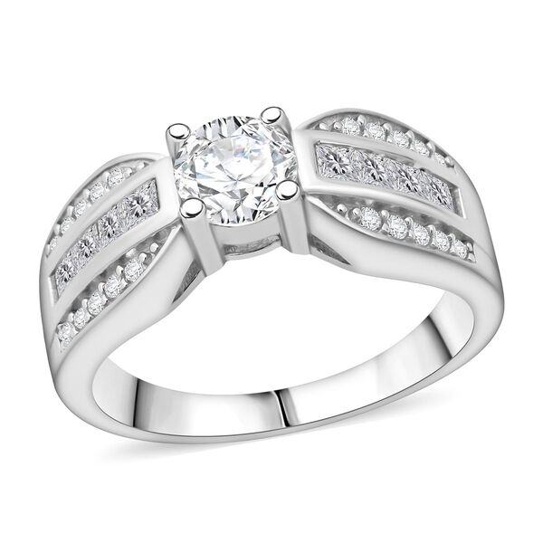 LUSTRO STELLA wei&szlig;er Zirkonia Ring image number 3