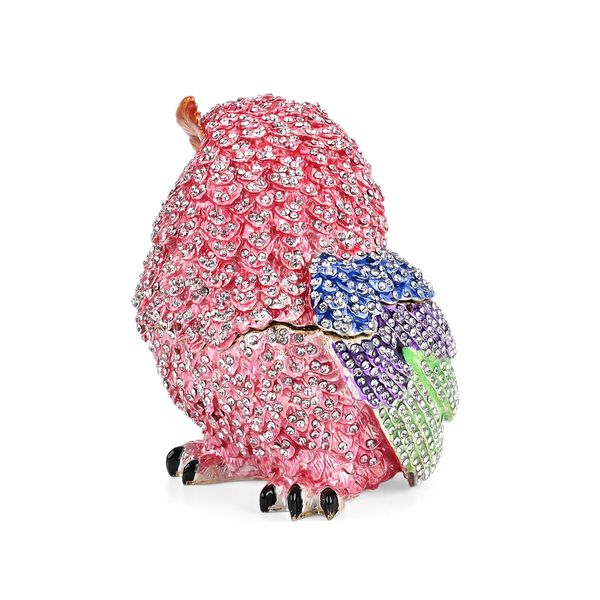 LIVMORE Eulen-Design Schmuckdose, 10x8cm, Rosa image number 5