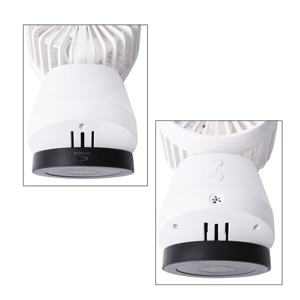 2 in 1: Ventilator mit Ionizer und abnehmbarer HEPA Filter, Wei&szlig; image number 8