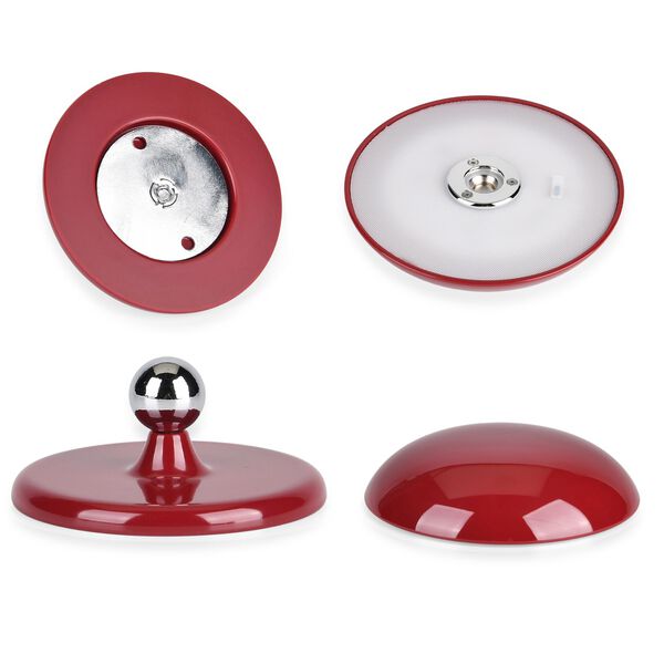 LIVMORE 2-in-1 Magnetische, wiederaufladbare LED-Tisch- und Wandleuchte, 15,5x15,5x21cm, Rot image number 7