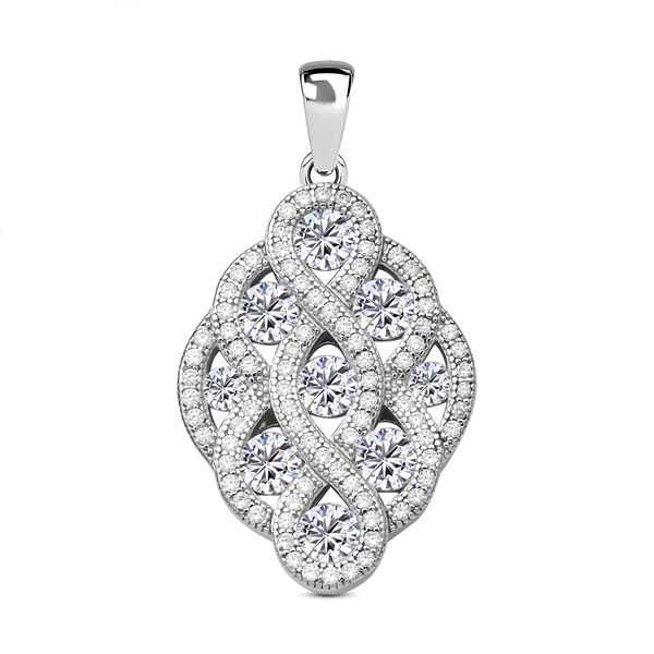 LUSTRO STELLA - wei&szlig;er Zirkonia-Anh&auml;nger - 1,73 ct.