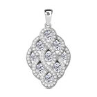 Lustro Stella - Weißer Zirkonia-Anhänger, 925 Silber rhodiniert ca. 1.73 ct