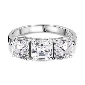 J Francis gefertigt mit SWAROVSKI- Weißer Swarovski Kristall Ring